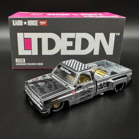 Kaido House 1:64 LTDEDN Chrome Silverado Dually Hot Rod FUJI Speedway - KHMG237