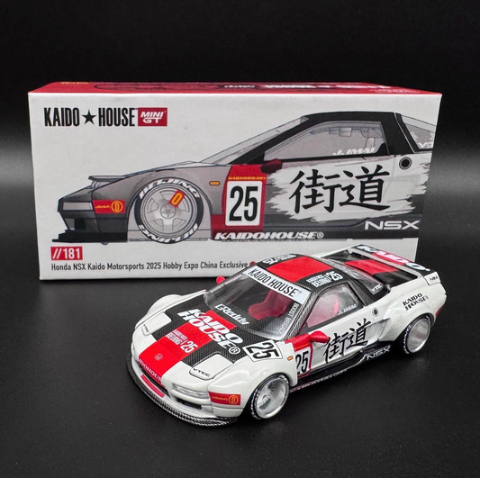 Kaido House 1:64 Honda NSX Hobby Expo China HEC 2025 - RED/White - KHMG181