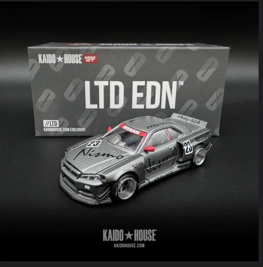 Kaido House 1:64 LTDEDN Nissan Skyline GT-R (R34) Kaido Works V3 KaidoHouse Exclusive - KHMG056