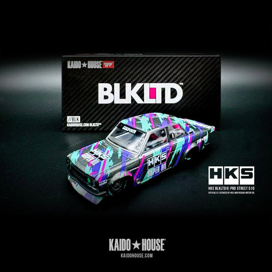 Kaido House 1:64 BLKLTD Datsun 510 Pro Street HKS V1 - KHMG069