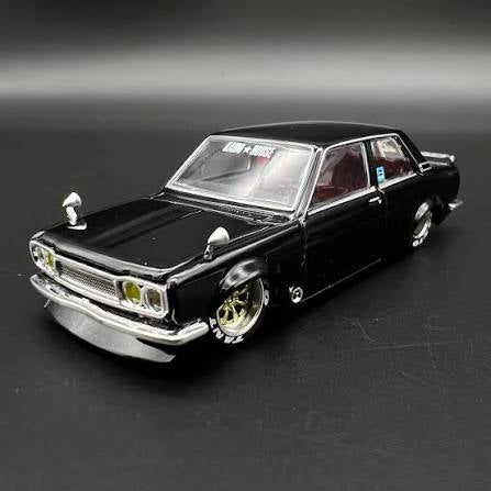 Kaido House 1:64 BLKLTD 2023 Fukubukuro Datsun 510 Street Tanto Black Limited - KHMG043