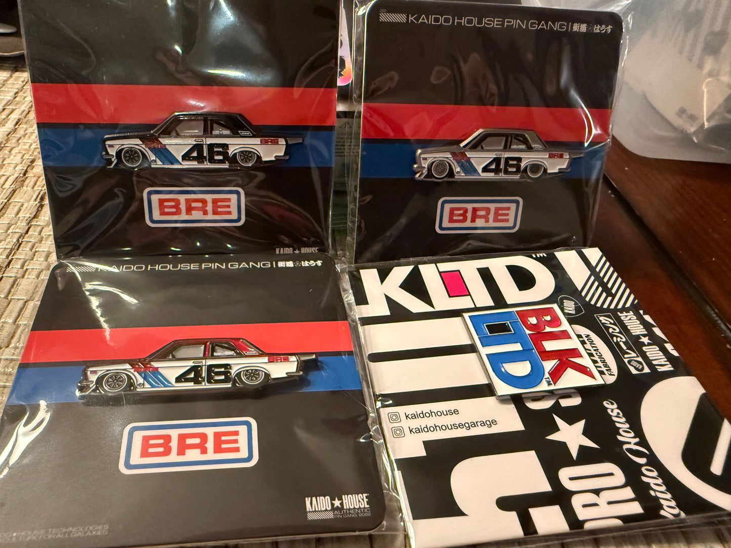 Kaido House 1:64 BLKLTD Datsun 510 Pro Street BRE510 Black Limited With 4 Pins - KHMG018