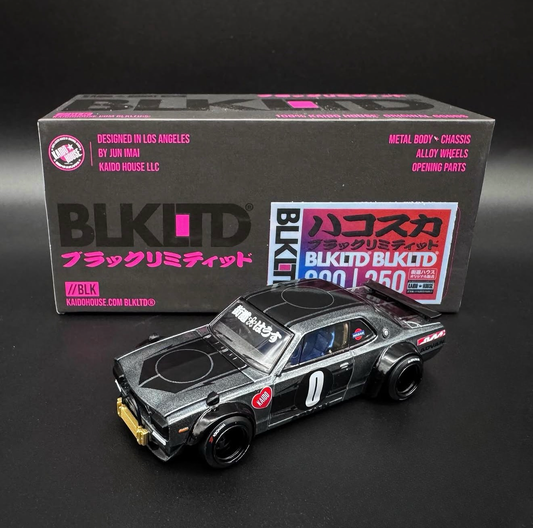 Kaido House 1:64 BLKLTD Nissan Skyline 2000GT-R (KPGC 10) Kaido Works With Pin & Coval - KHMG166