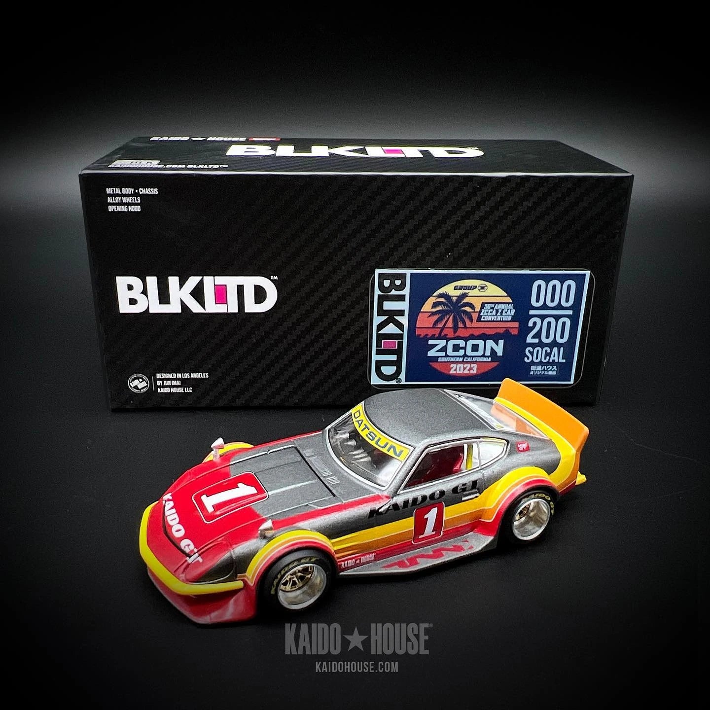Kaido House 1:64 BLKLTD Datsun KAIDO Fairlady Z Kaido GT Z-Con With Pin - KHMG031