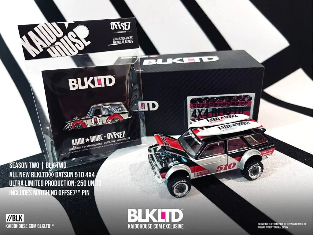 Kaido House 1:64 BLKLTD Datsun KAIDO 510 Wagon Kaido GT Surf Safari RS With Chase Pin - KHMG045