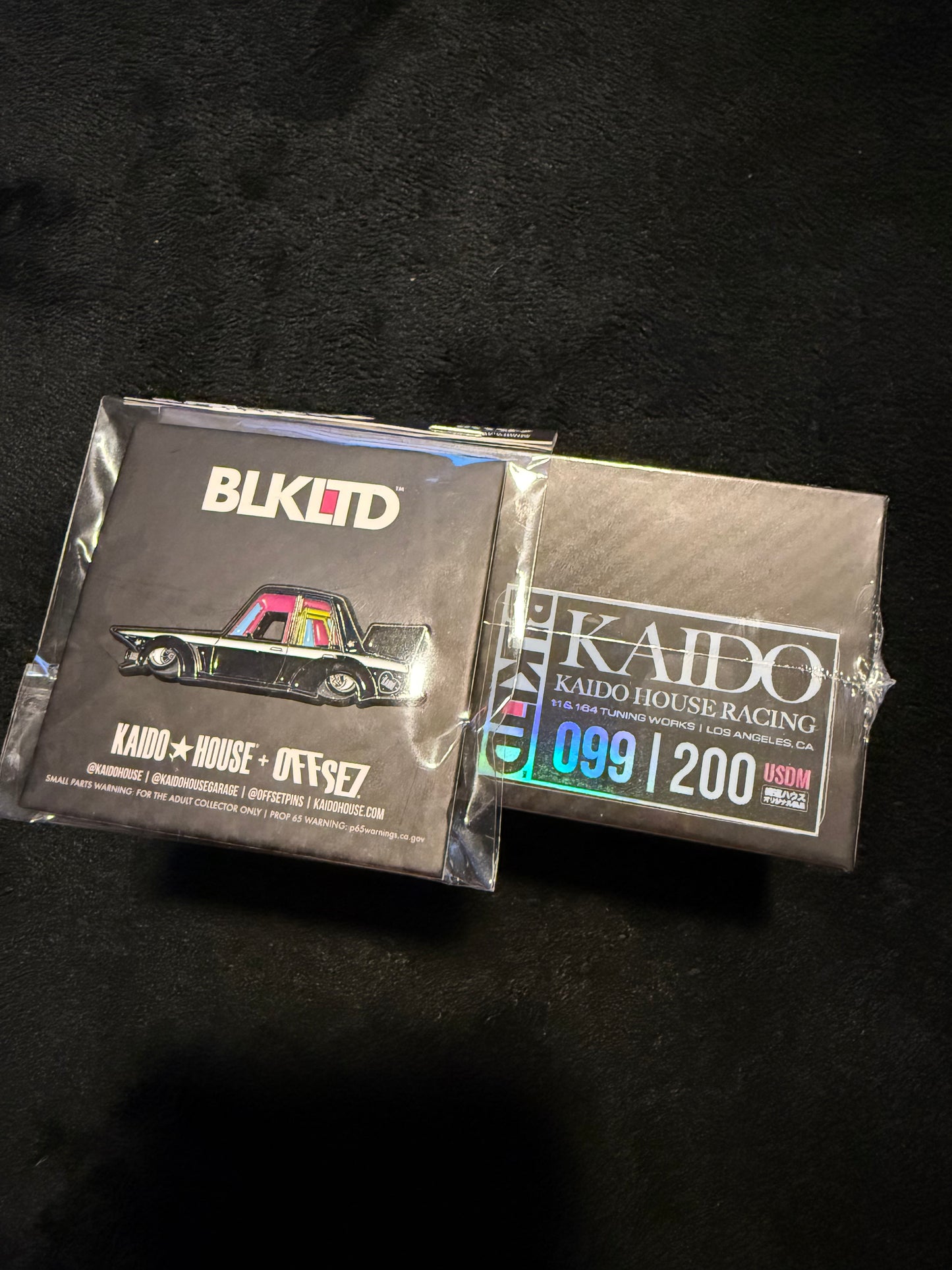 Kaido House 1:64 BLKLTD Nissan Skyline GT-R (R34) Kaido Works Gloss Black With CHASE Pin - KHMG050