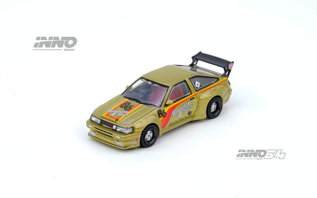 Inno64 1:64 Toyota Corolla AE86 Levin Pandem Rocket Bunny - Gold