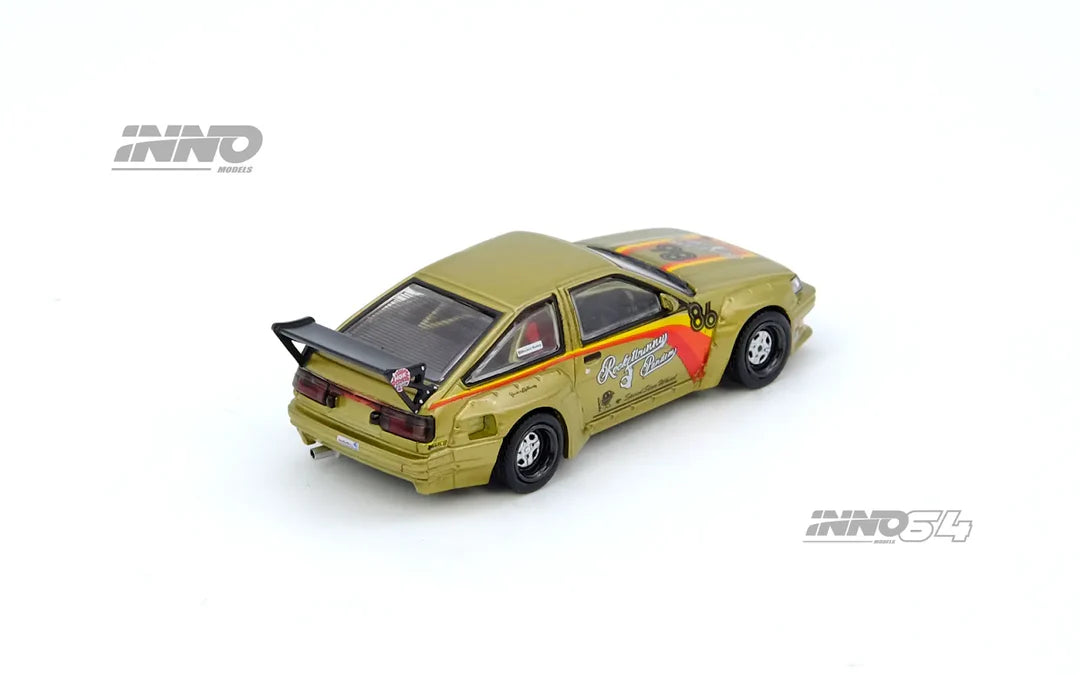 Inno64 1:64 Toyota Corolla AE86 Levin Pandem Rocket Bunny - Gold