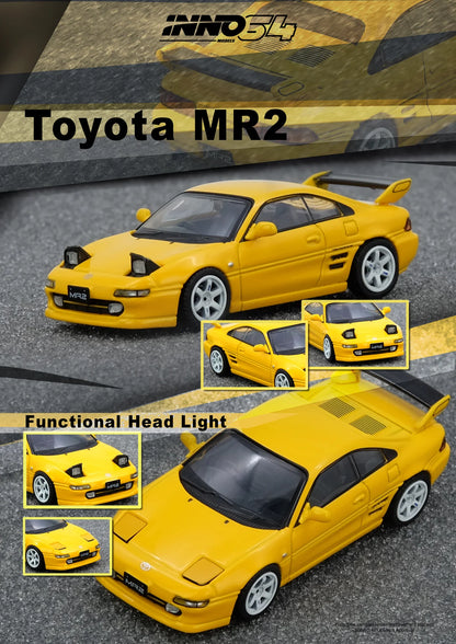 Inno64 1:64 Toyota MR2 (SW20) Yellow