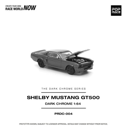 Pop Race 1:64 Ford Shelby Mustang GT500 - Dark Chrome Series