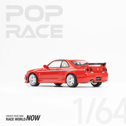 Pop Race 1:64 Nissan GT-R R33 Nismo 400R - Red