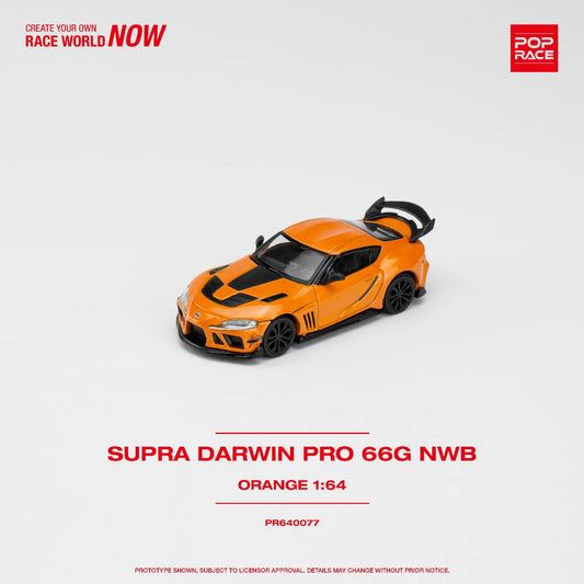 Pop Race Toyota GR Supra Orange Darwin Pro 66G NWB