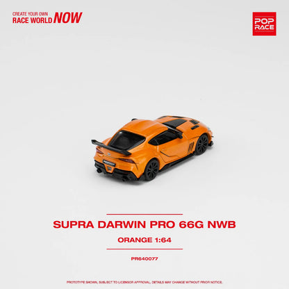 Pop Race Toyota GR Supra Orange Darwin Pro 66G NWB