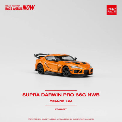 Pop Race Toyota GR Supra Orange Darwin Pro 66G NWB