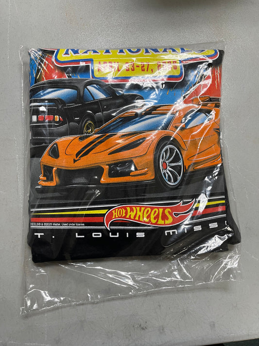 Hot Wheels 2025 25th Annual Collectors Nationals St. Louis, MO Souvenir T-Shirt *Large*