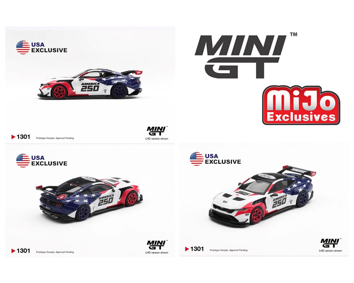 **LIMIT 2** MiniGT 1:64 Ford Mustang GTD America 250 USA MiJo Exclusive #1301