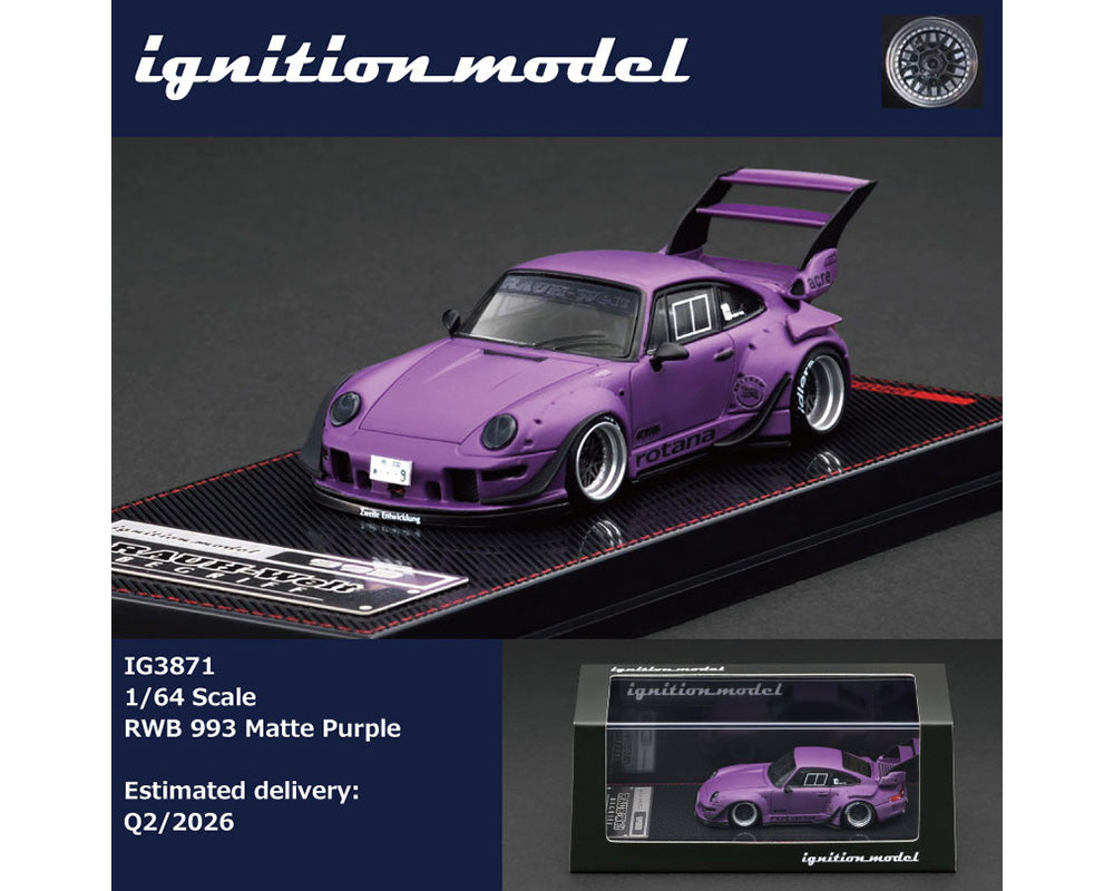 Ignition Model 1:64 Rauh-Welt Begriff RWB 993 – Matte Purple
