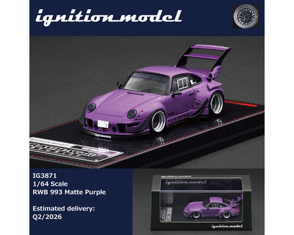 Ignition Model 1:64 Rauh-Welt Begriff RWB 993 – Matte Purple