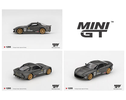 MiniGT 1:64 Mazda RX-7 RE-Amemiya Matsukiyo KOKU 3 Rotor NA-7 TAS 2025 Best Tuned Car Award – Carbon #1205