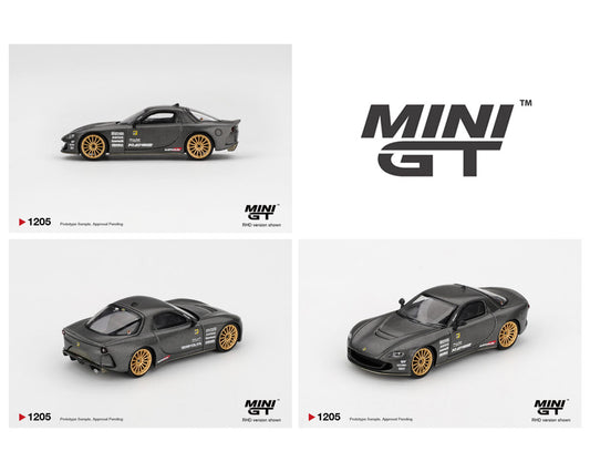 MiniGT 1:64 Mazda RX-7 RE-Amemiya Matsukiyo KOKU 3 Rotor NA-7 TAS 2025 Best Tuned Car Award – Carbon #1205