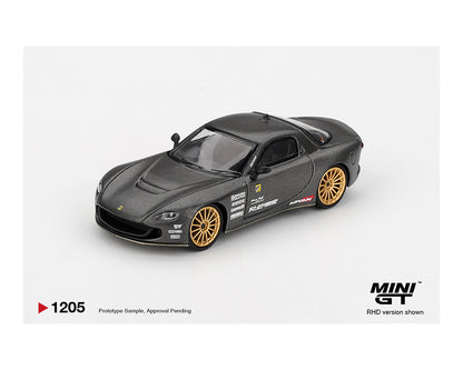 MiniGT 1:64 Mazda RX-7 RE-Amemiya Matsukiyo KOKU 3 Rotor NA-7 TAS 2025 Best Tuned Car Award – Carbon #1205
