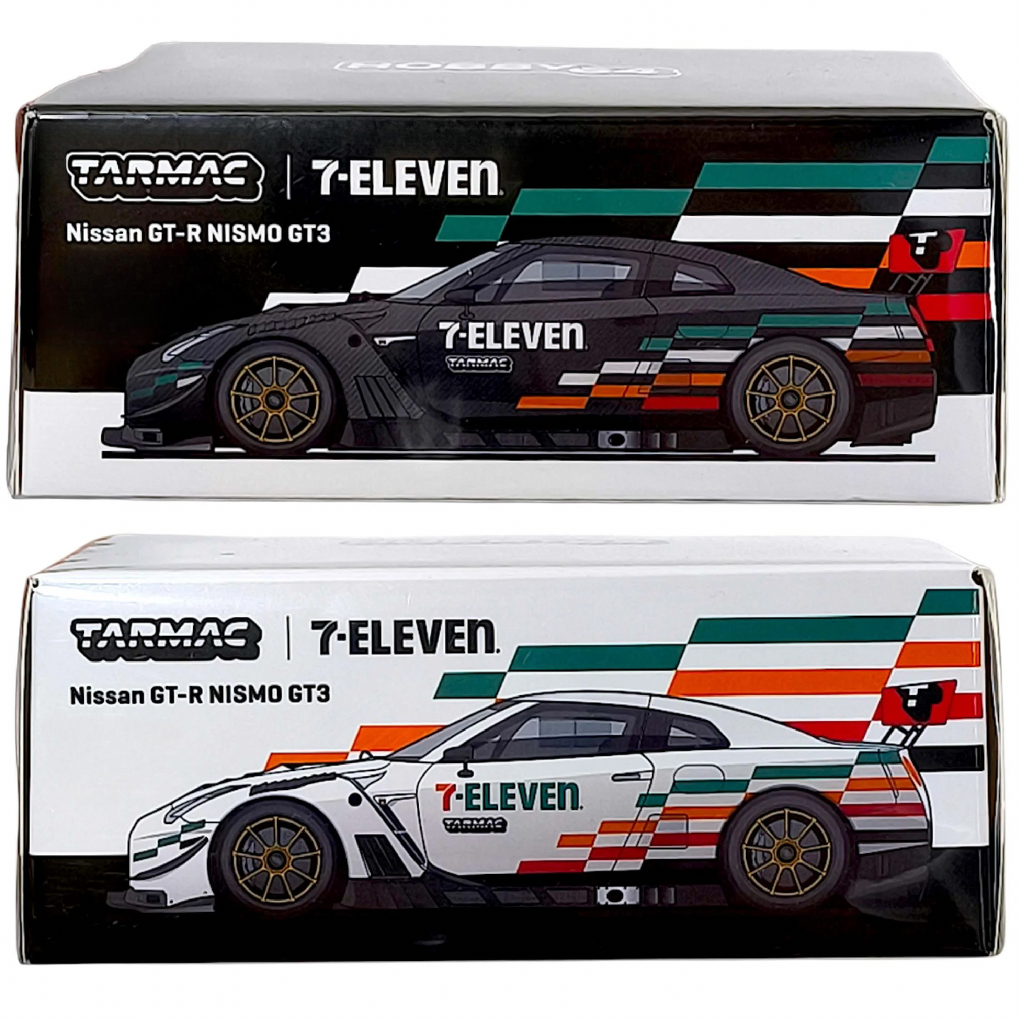 Tarmac Works 1:64 Nissan GT-R Nismo GT3 Black & White Set 2026 7-Eleven Taiwan Store Exclusive