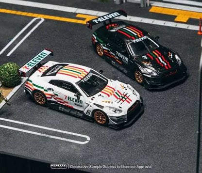 Tarmac Works 1:64 Nissan GT-R Nismo GT3 Black & White Set 2026 7-Eleven Taiwan Store Exclusive