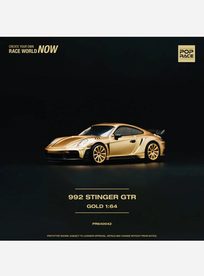 Pop Race 1:64 992 Stinger GTR - Gold