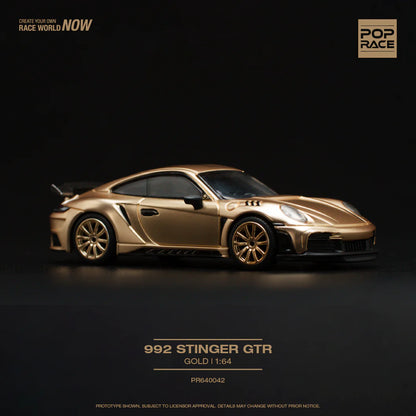 Pop Race 1:64 992 Stinger GTR - Gold