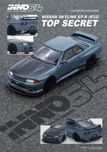 Inno64 1:64 Top Secret R32 GT-R - Stealth Grey