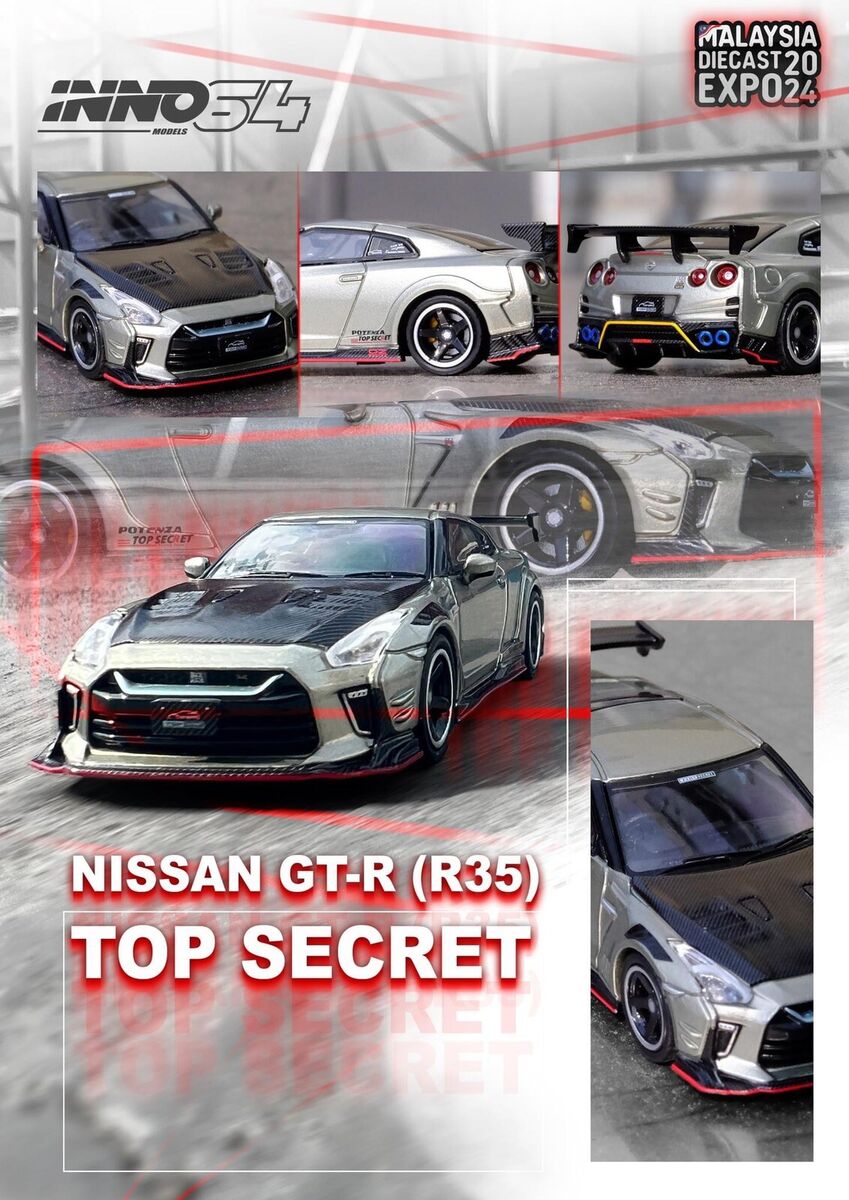 Inno64 1:64 Nissan GT-R R35 "TOP SECRET" MDX 2024 Special Edition