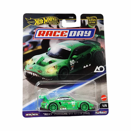Hot Wheels 1:64 Premium Car Culture Race Day - REXY Porsche 911 GT3 R