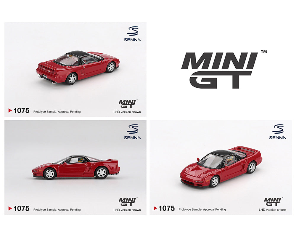 MiniGT 1:64 Honda NS-X Prototype Midship Sports 1989 Ayrton Senna W/Figure