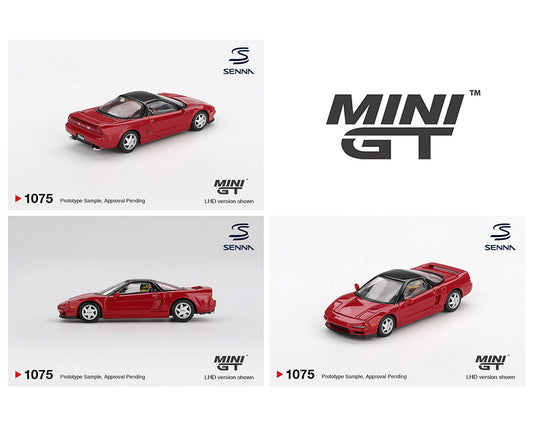 MiniGT 1:64 Honda NS-X Prototype Midship Sports 1989 Ayrton Senna W/Figure #1075