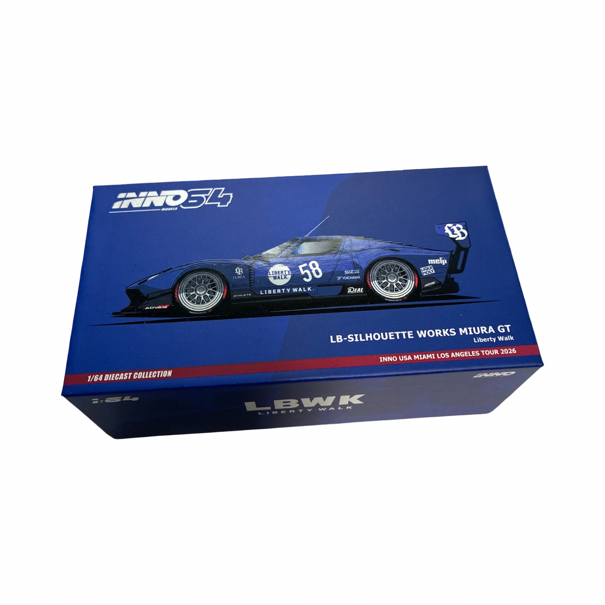 Inno64 1:64 LB-Silhouette Works Miura GT 2026 Miami / Los Angeles Tour