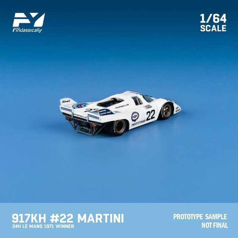 Finclassically 1:64 Porsche 917 White #22 - Martini