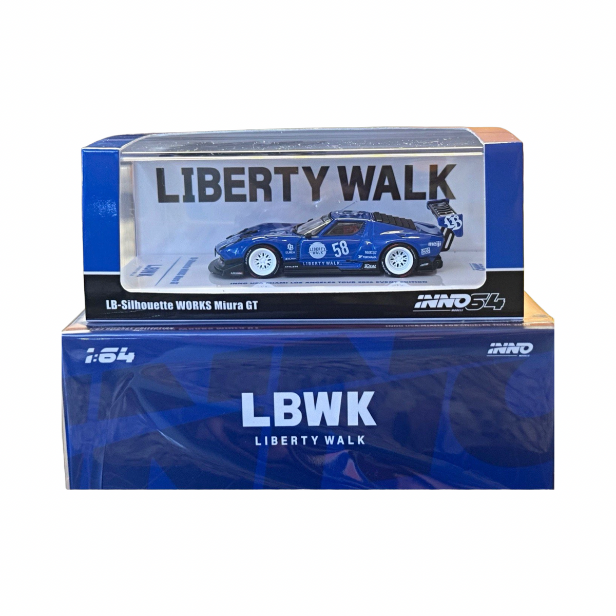 Inno64 1:64 LB-Silhouette Works Miura GT 2026 Miami / Los Angeles Tour