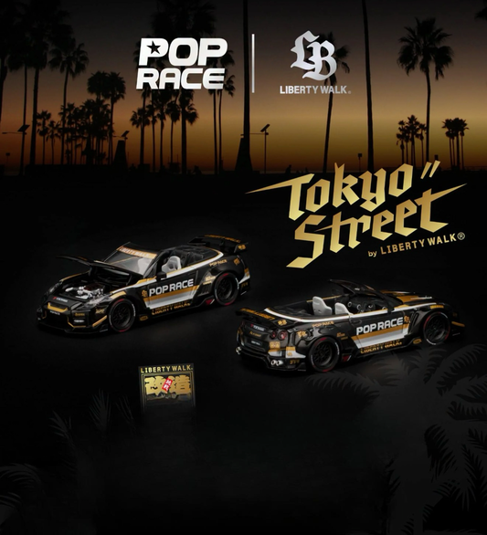 Pop Race X Liberty Walk 1:64 Nissan GT-R R35 Final Edition - Los Angeles