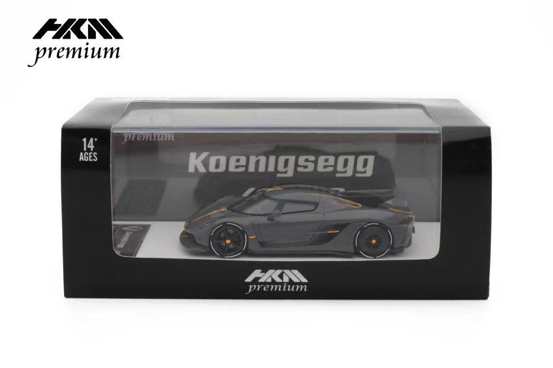 HKM 1:64 Premium Koenigsegg Jesko Dark Grey - 2 Styles