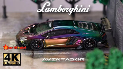 Star Model 1:64 LBWK Lamborghini Aventador LP700-4 V 2.0 - Magic Chrome Purple