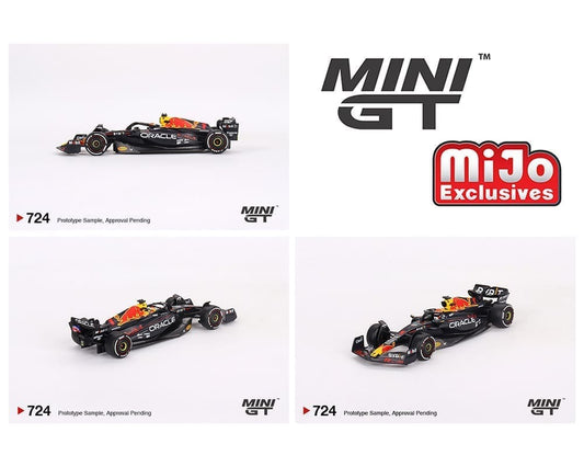 MiniGT 1:64 Oracle Red Bull Racing RB19 #1 Max Verstappen F1 2023 Bahrain GP Winner #724