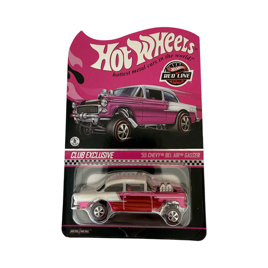 Hot Wheels 1:64 2025 RLC Red Line Club ‘55 Chevy Bel Air Gasser