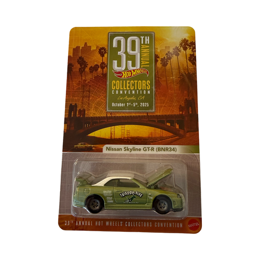 Hot Wheels 1:64 2025 39th Annual Collectors Convention Dinner Exclusive Nissan Skyline GT-R BNR34