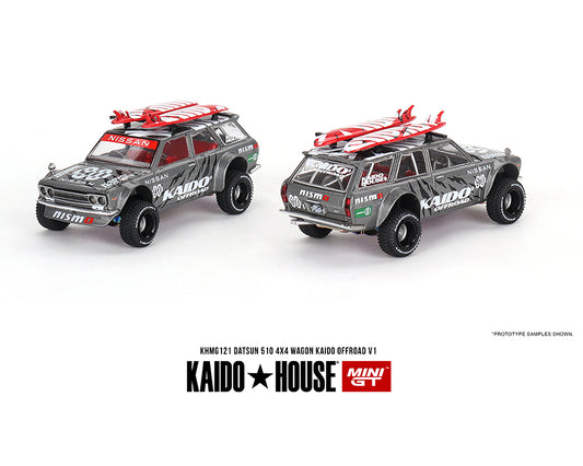 MiniGT X Kaido House 1:64 Datsun KAIDO 510 Wagon 4×4 Kaido Offroad V1