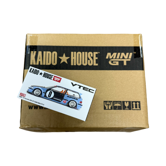 MiniGT X Kaido House 1:64 Honda Civic (EF) Kaido Roulette V1 - Light Blue **SEALED CASE**