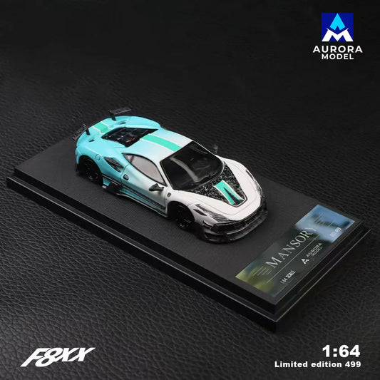 Aurora Model 1:64 F8 Tributo Mansory F8XX Pine Green Storm