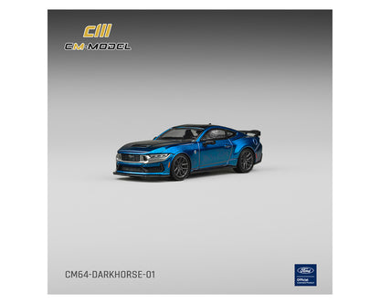 CM Model 1:64 Ford Mustang Darkhorse – Ember Blue
