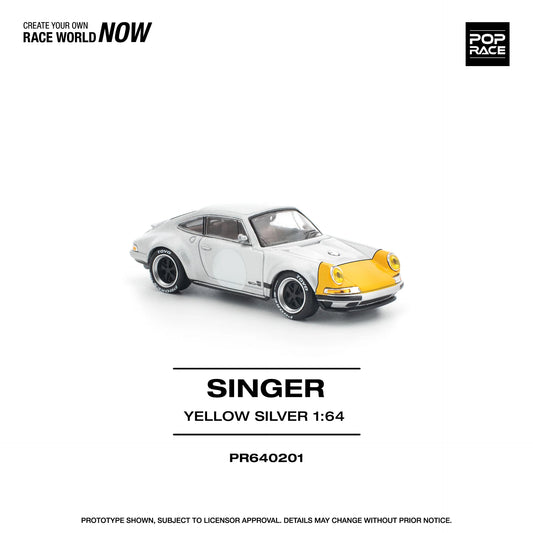 Pop Race 1:64 Singer Yellow Silver