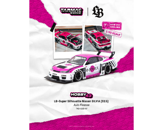 Tarmac Works 1:43 LB-Super Silhouette Nissan SILVIA (S15) Auto Finesse – White