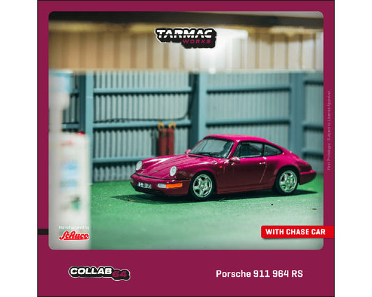Tarmac Works X Schuco 1:64 Porsche 911 964 RS – Ruby Star